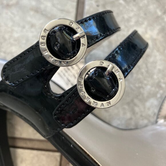 Dana Buchman 7.5M Black Strappy Stiletto Sandals - Picture 4 of 6